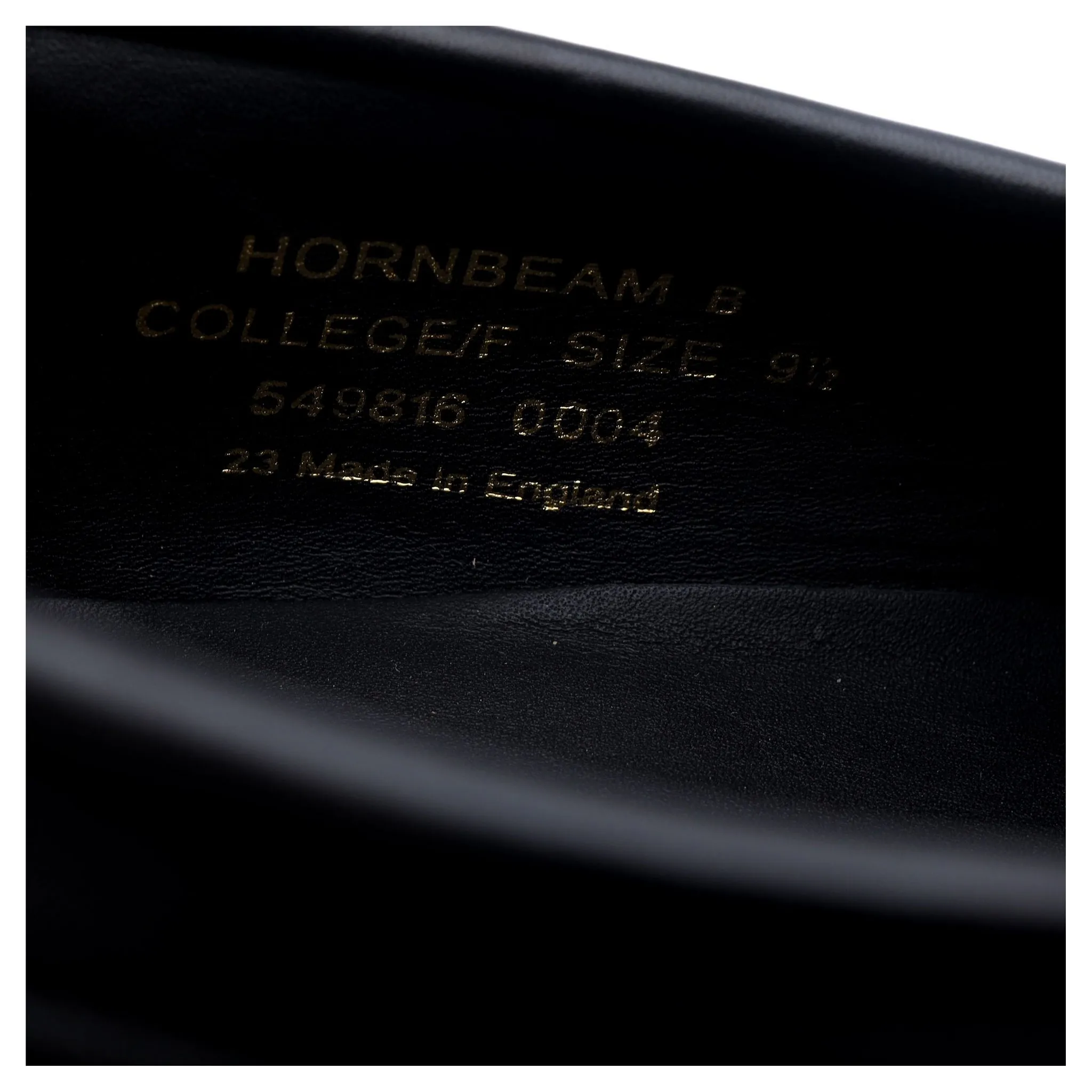 1880 'Hornbeam' Black Leather Loafers UK 9.5 F