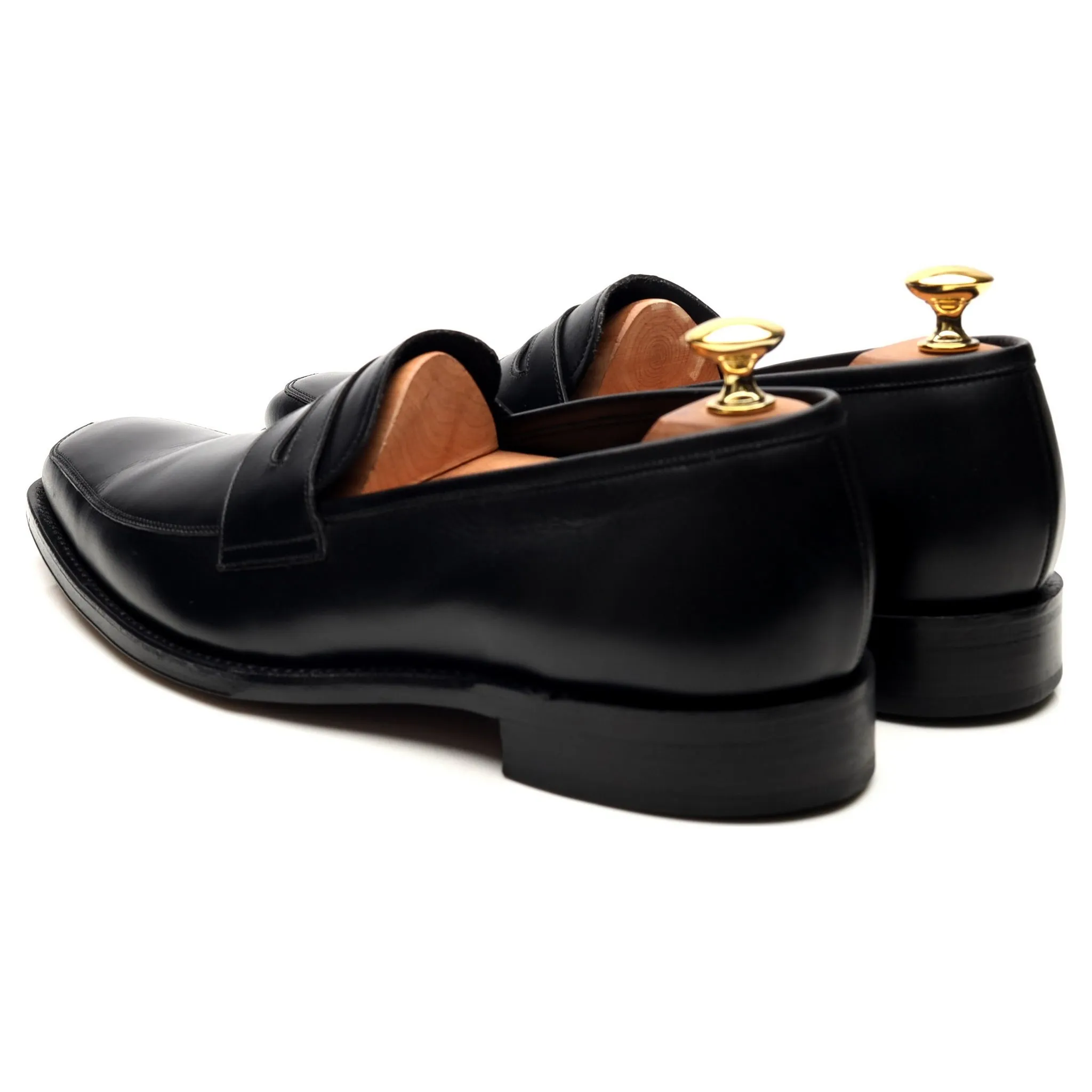 1880 'Leven' Black Leather Loafers UK 6.5 F