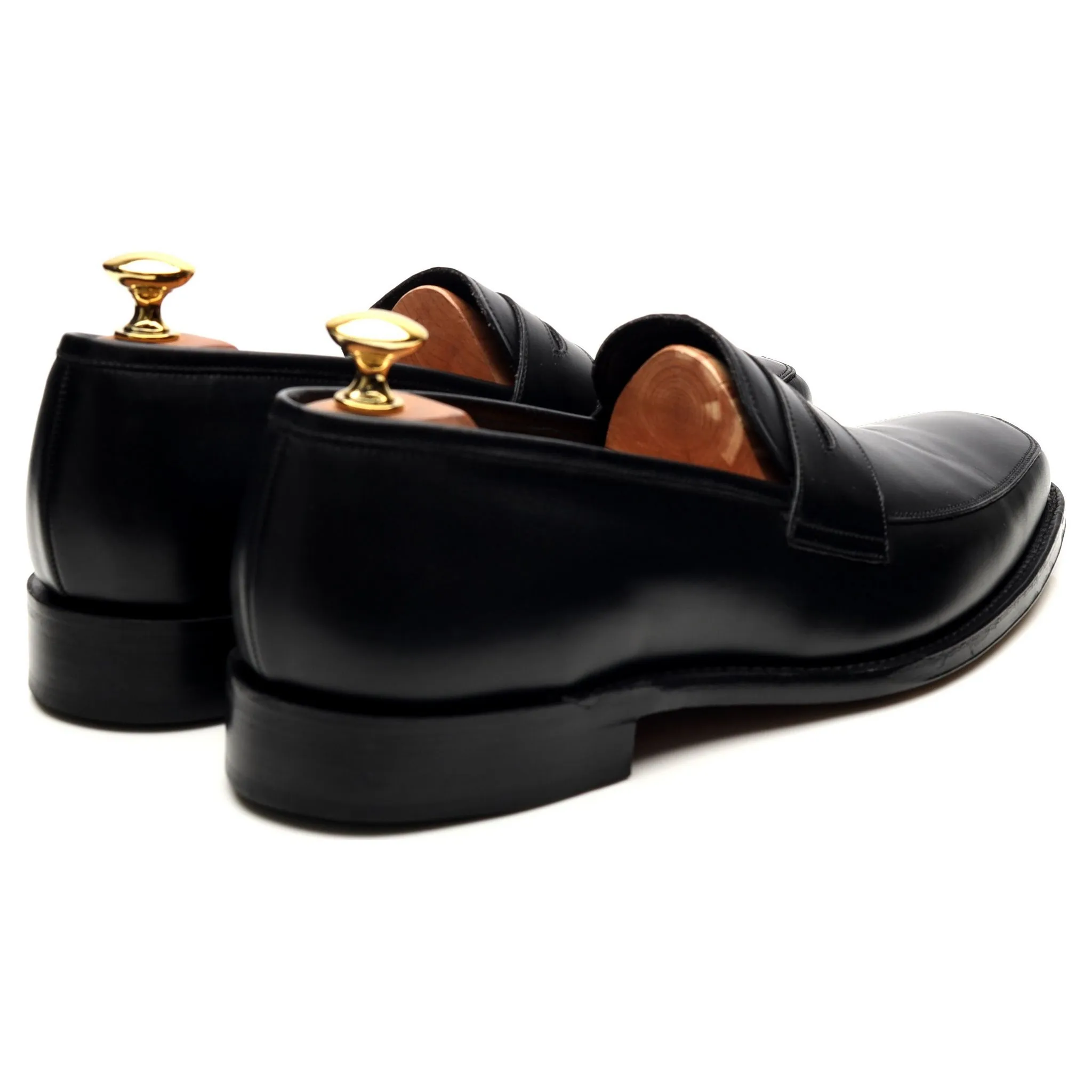 1880 'Leven' Black Leather Loafers UK 6.5 F