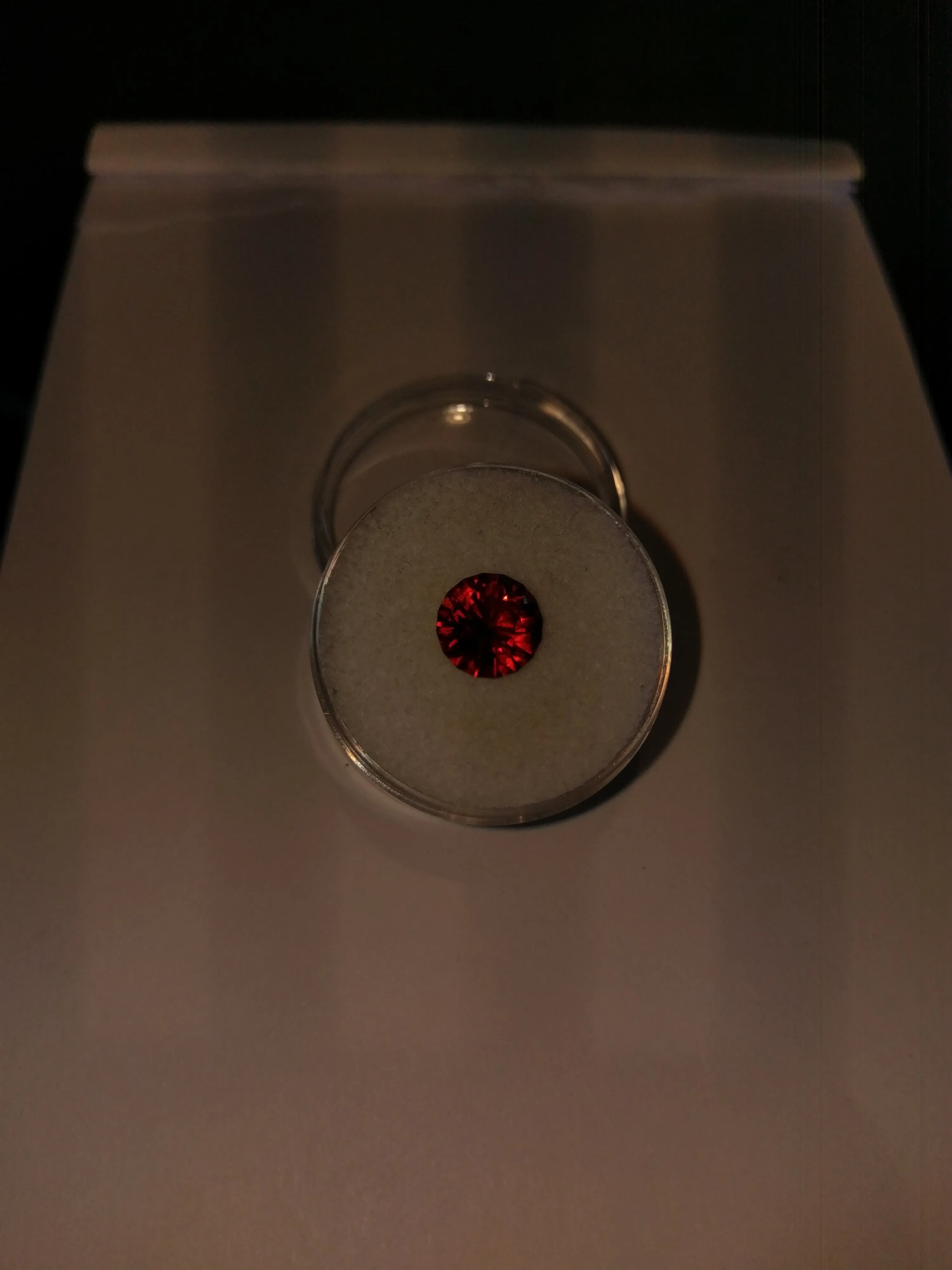 2.55ct CHERRY RED MONTANA GARNET AMAZING COLOR