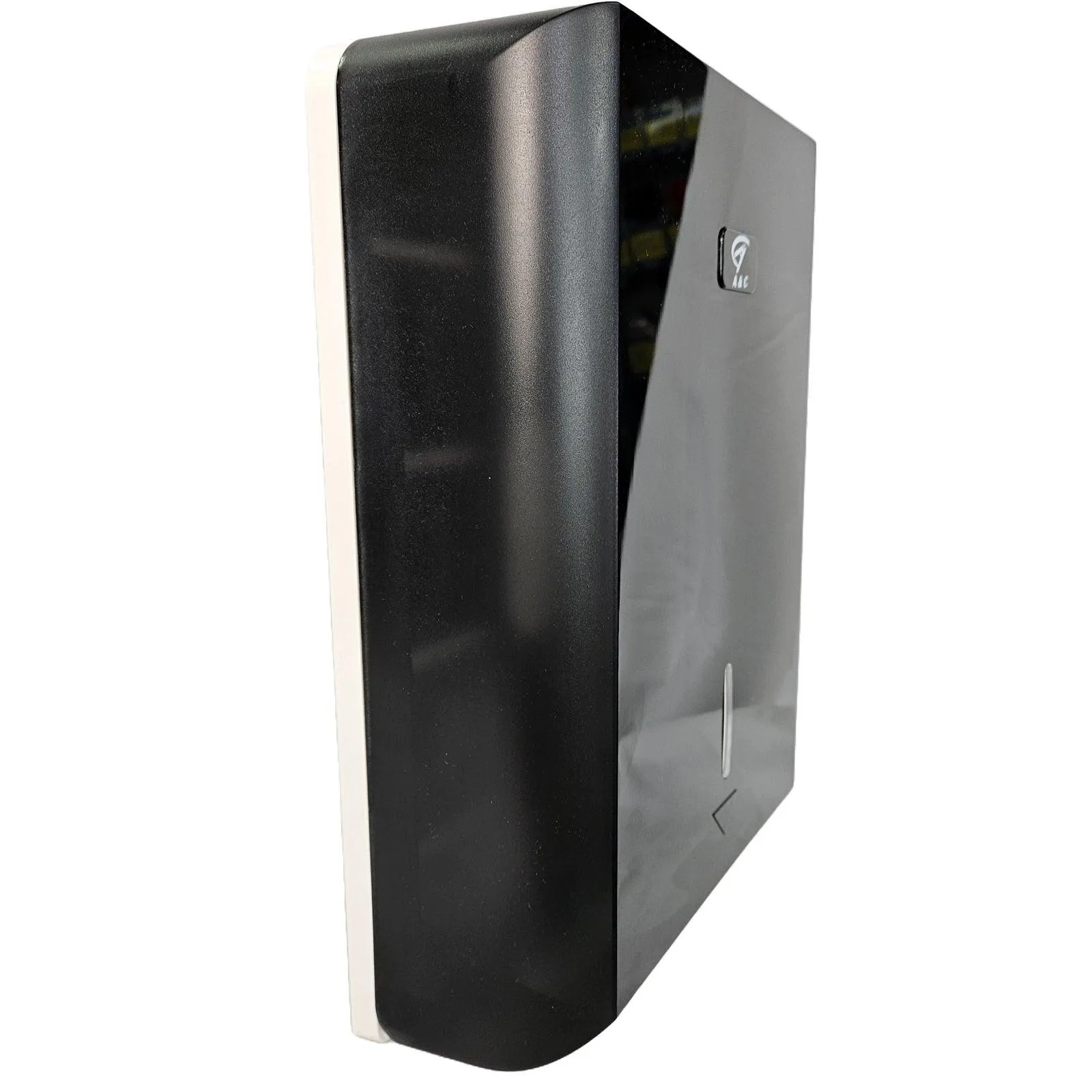 A&C Gentility Slimline Hand Towel Plastic Dispenser Black AC-806B