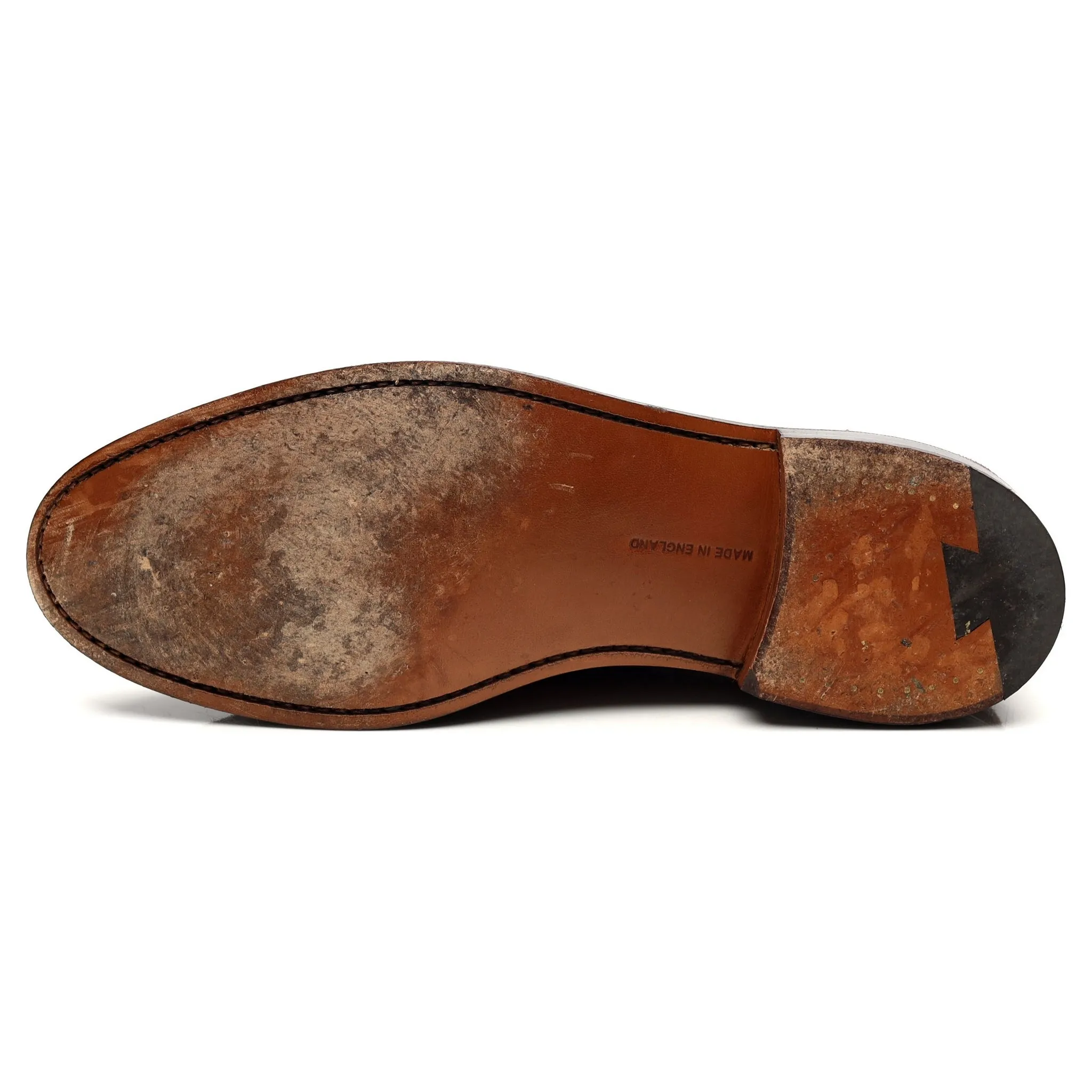 'Adam' Tan Brown Suede Loafers UK 9.5