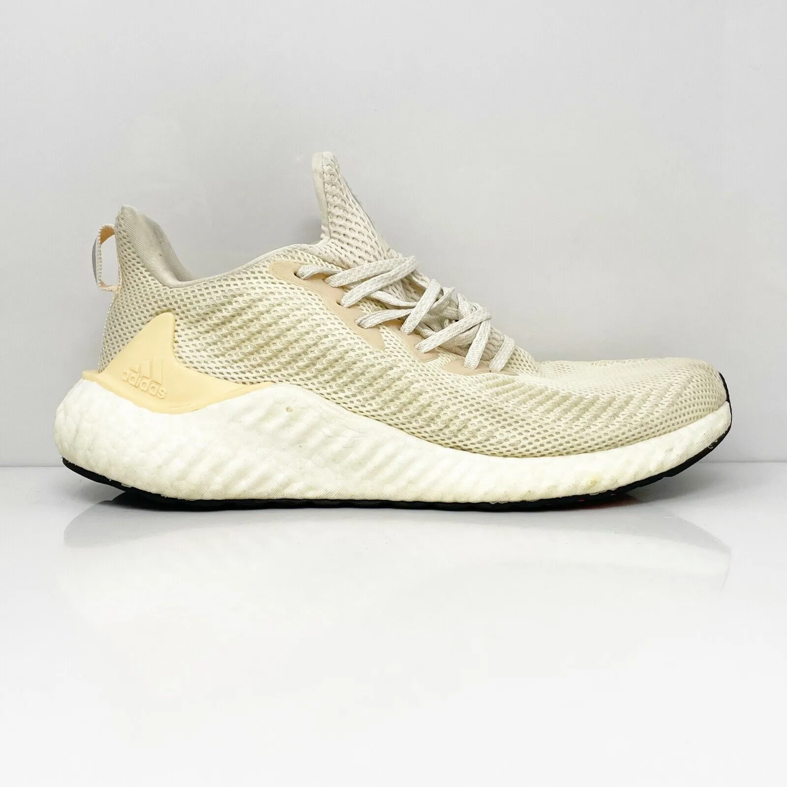 Adidas Mens Alphaboost G28565 Beige Running Shoes Sneakers Size 9