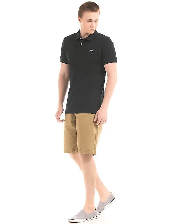 Aeropostale Solid Pique Polo Shirt