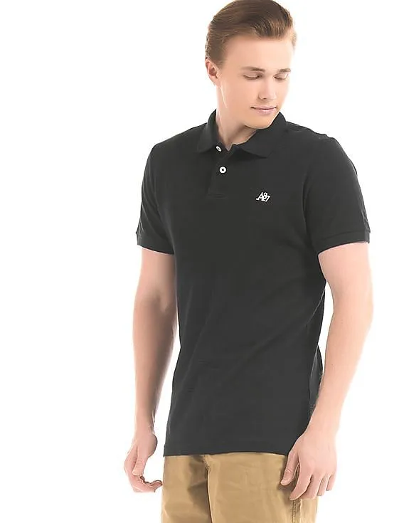 Aeropostale Solid Pique Polo Shirt