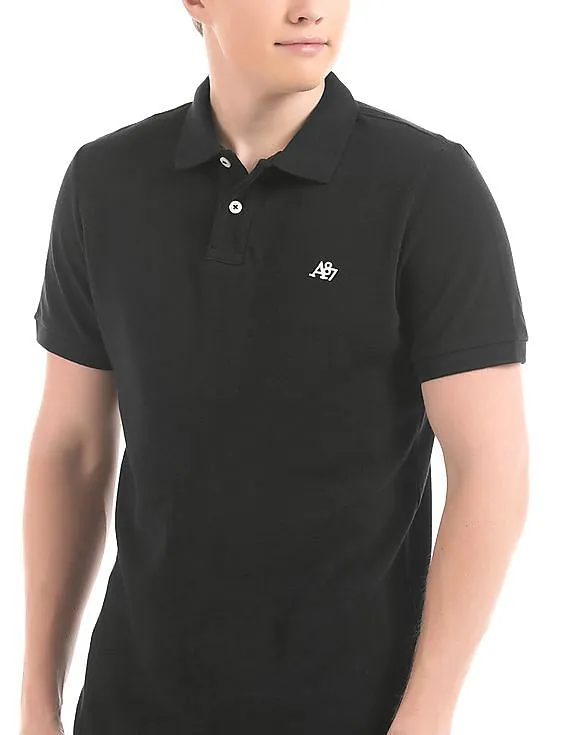 Aeropostale Solid Pique Polo Shirt