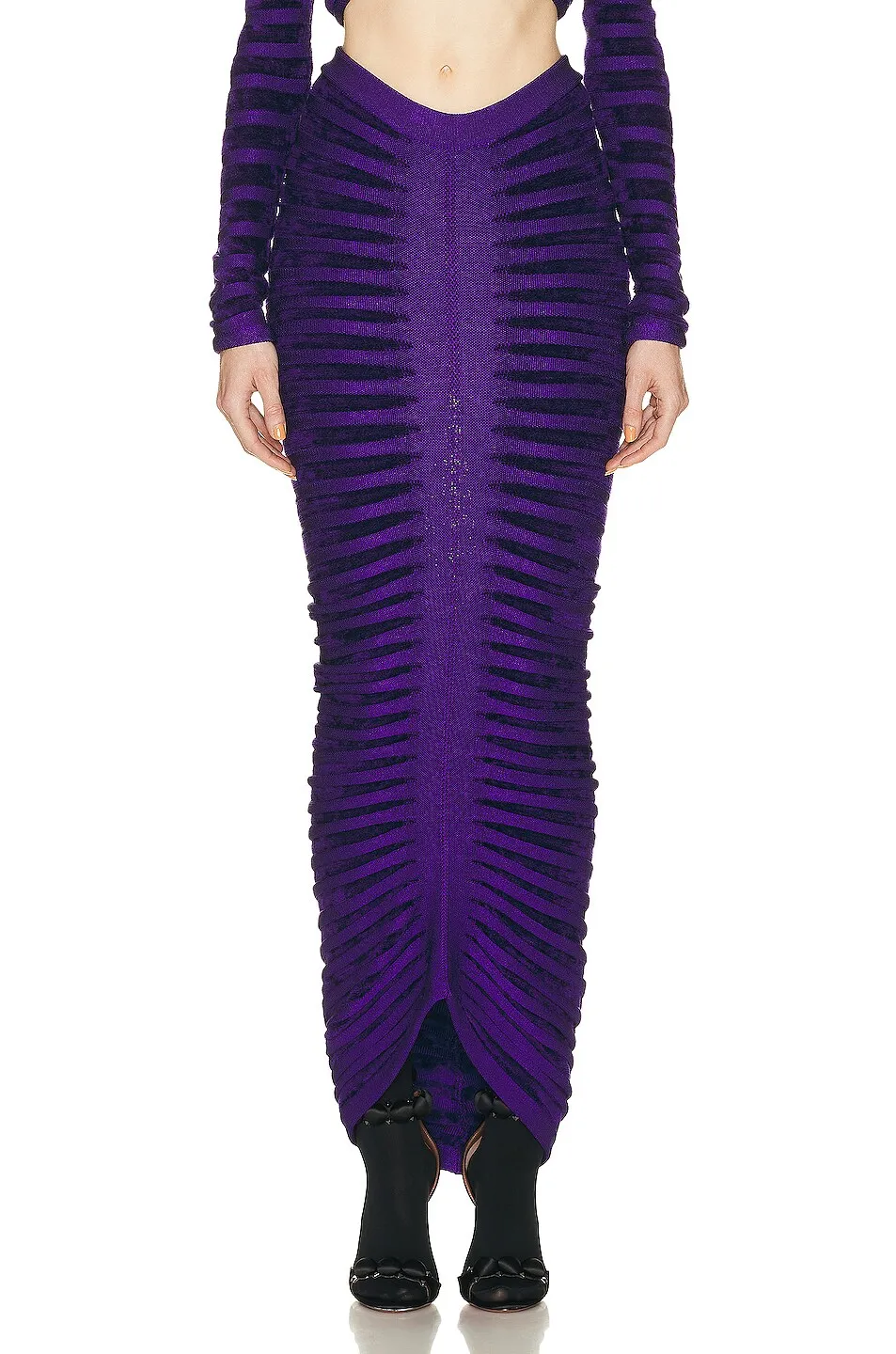 ALAÏA 3d Long Skirt -        