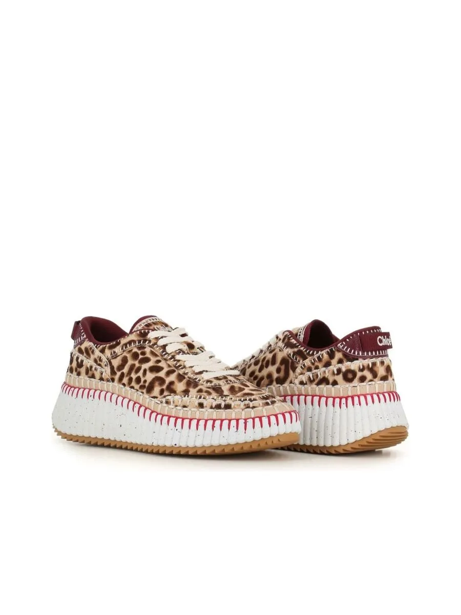 Animal Print Flatform Sneakers