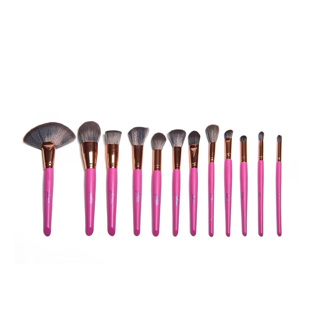 ARANTZA Ultimate Bronzed Pink Set Profesional de Brochas 24 Pzas