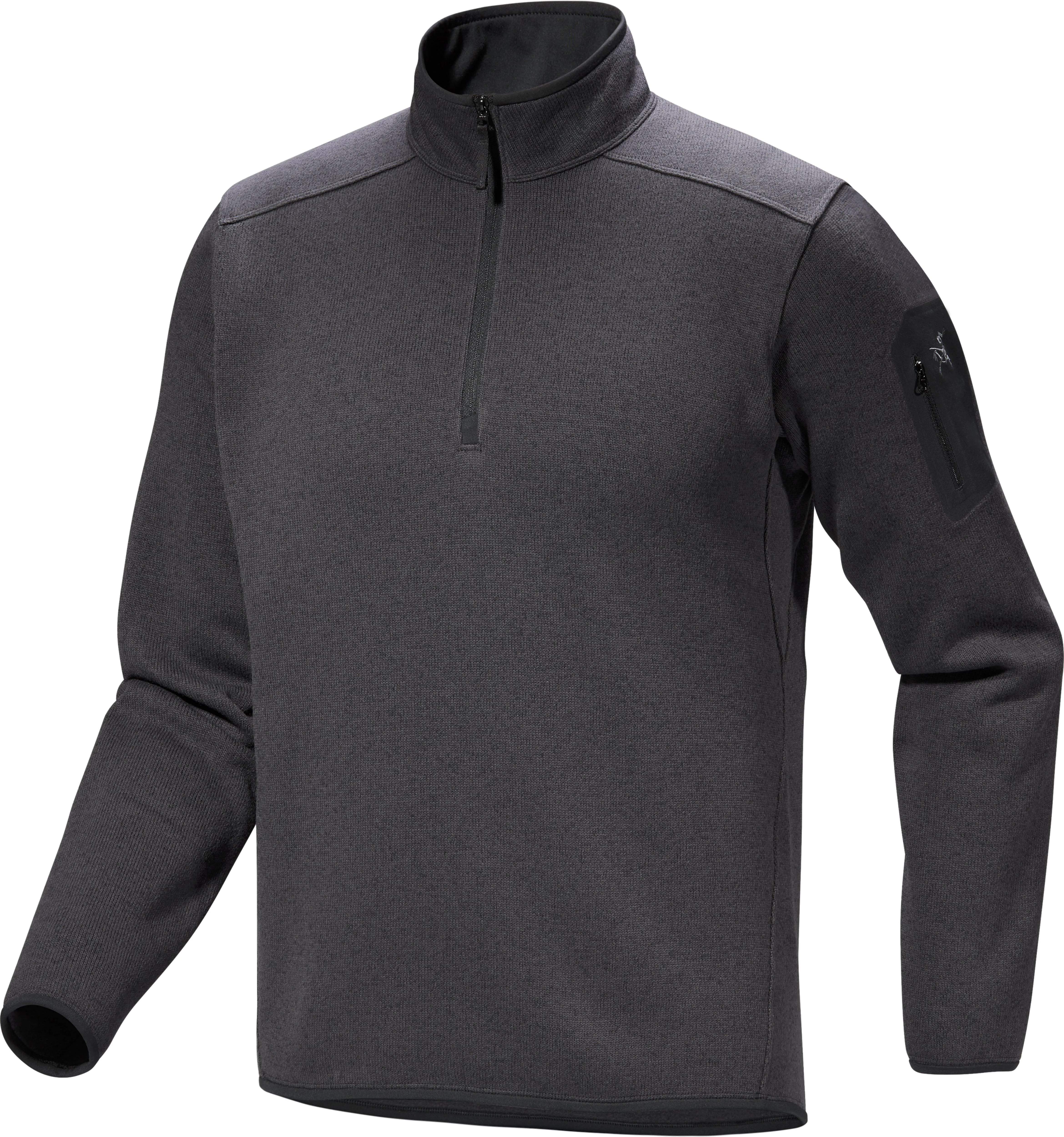 Arc'teryx Men's Covert Half Zip - Black Heather II | Tiso