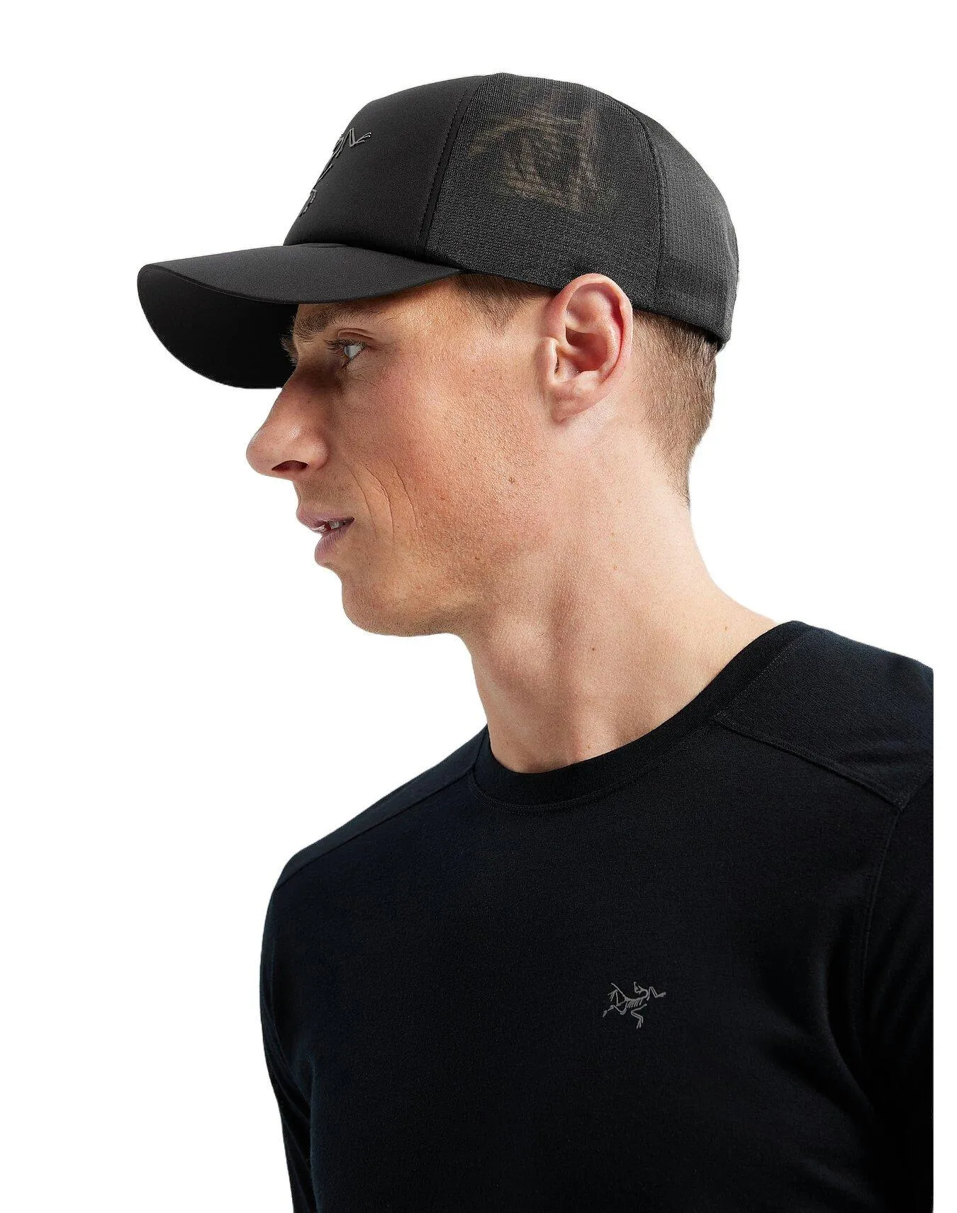 Arc'teryx Unisex Bird Trucker Curved Hat - Black | George Fisher