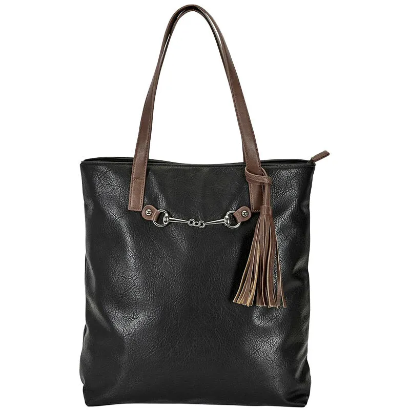 AWST International Tote Bag - Snaffle Bit - Black