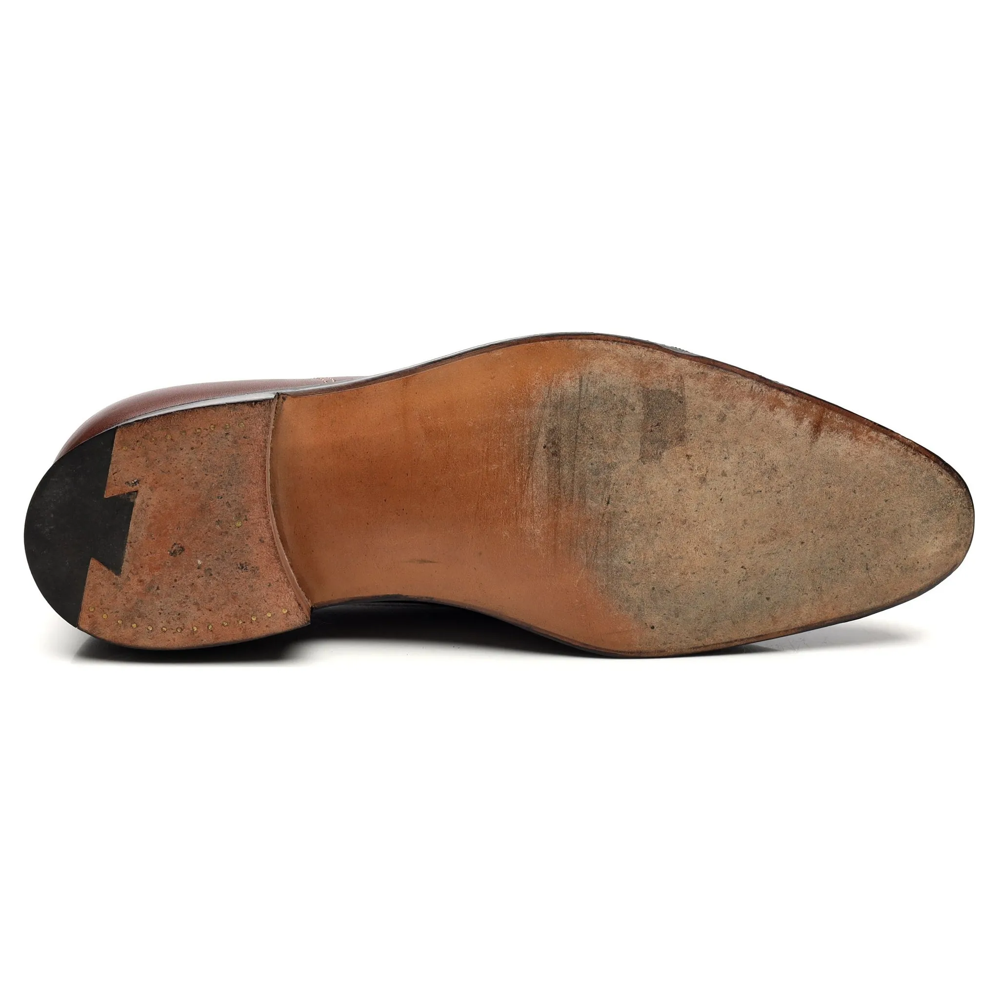 'Bahamas' Brown Leather Loafers UK 10 E