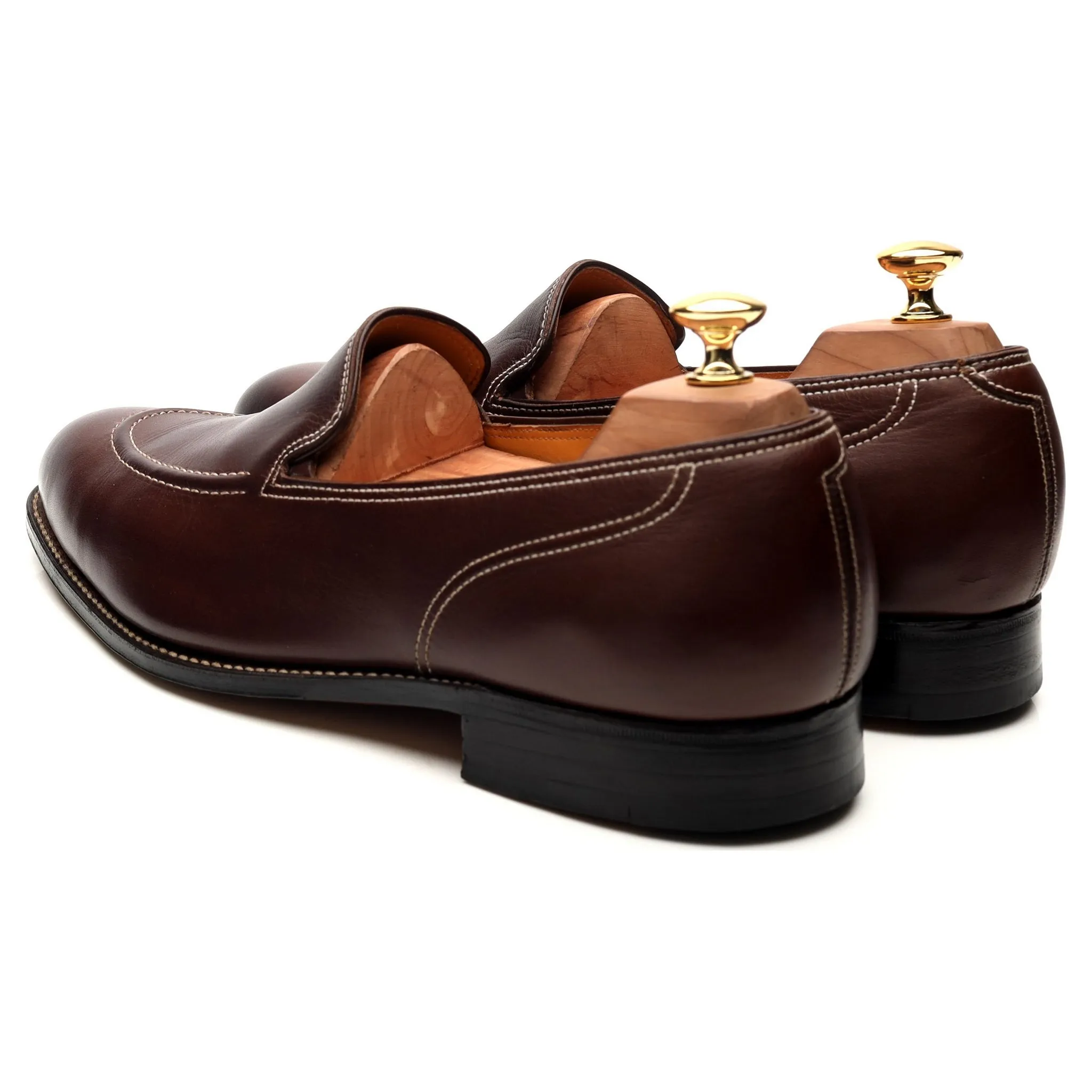 'Bahamas' Brown Leather Loafers UK 10 E