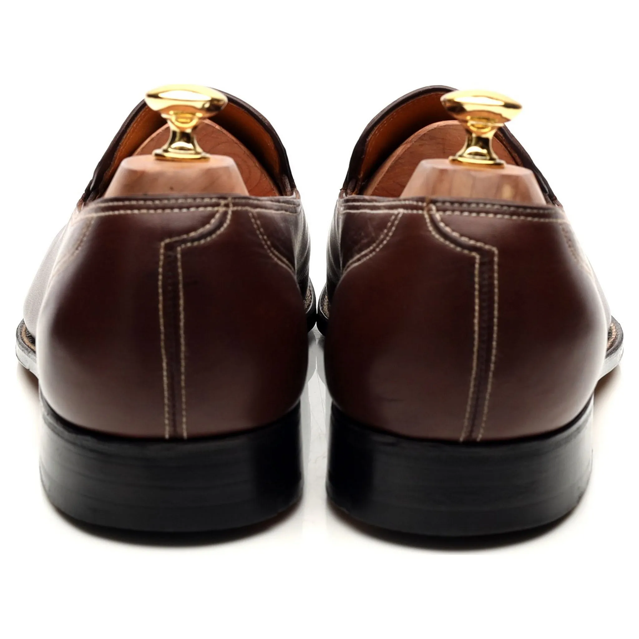 'Bahamas' Brown Leather Loafers UK 10 E