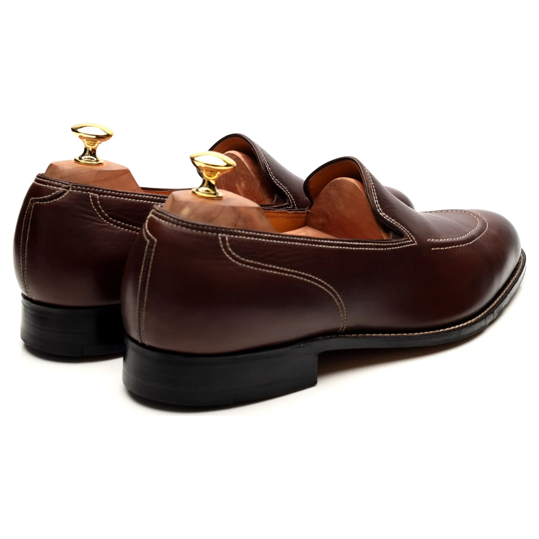 'Bahamas' Brown Leather Loafers UK 10 E