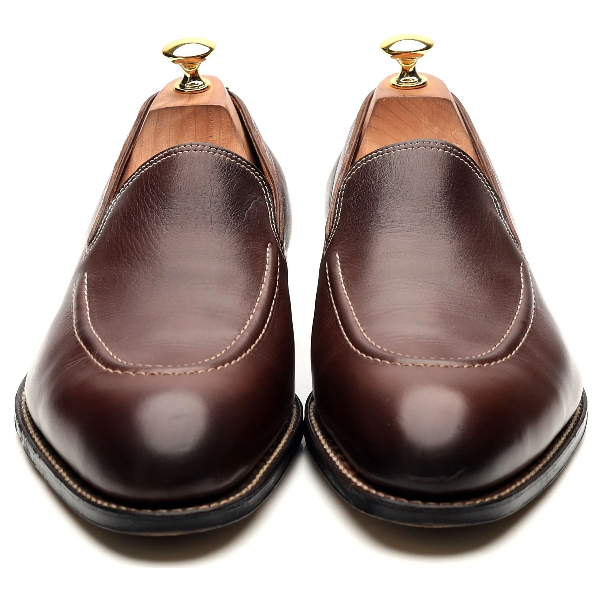 'Bahamas' Brown Leather Loafers UK 10 E