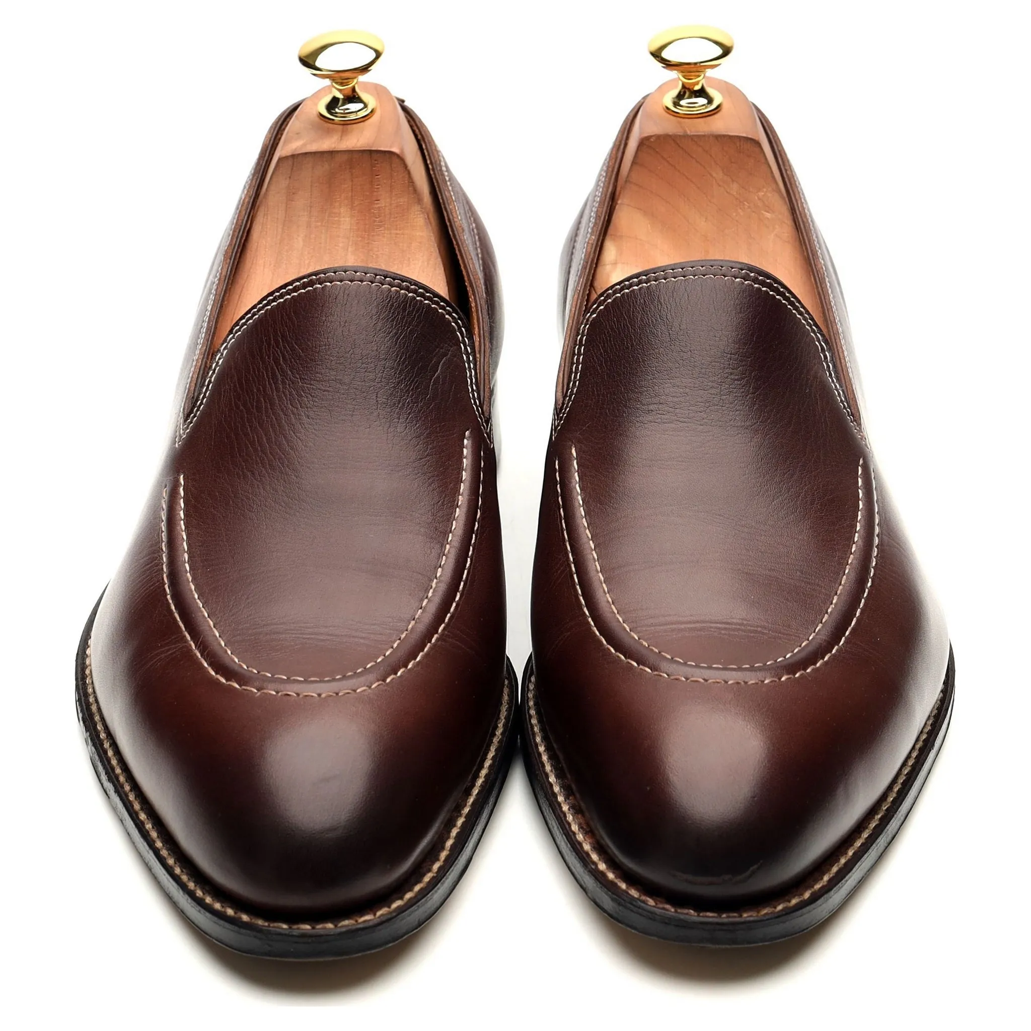 'Bahamas' Brown Leather Loafers UK 10 E