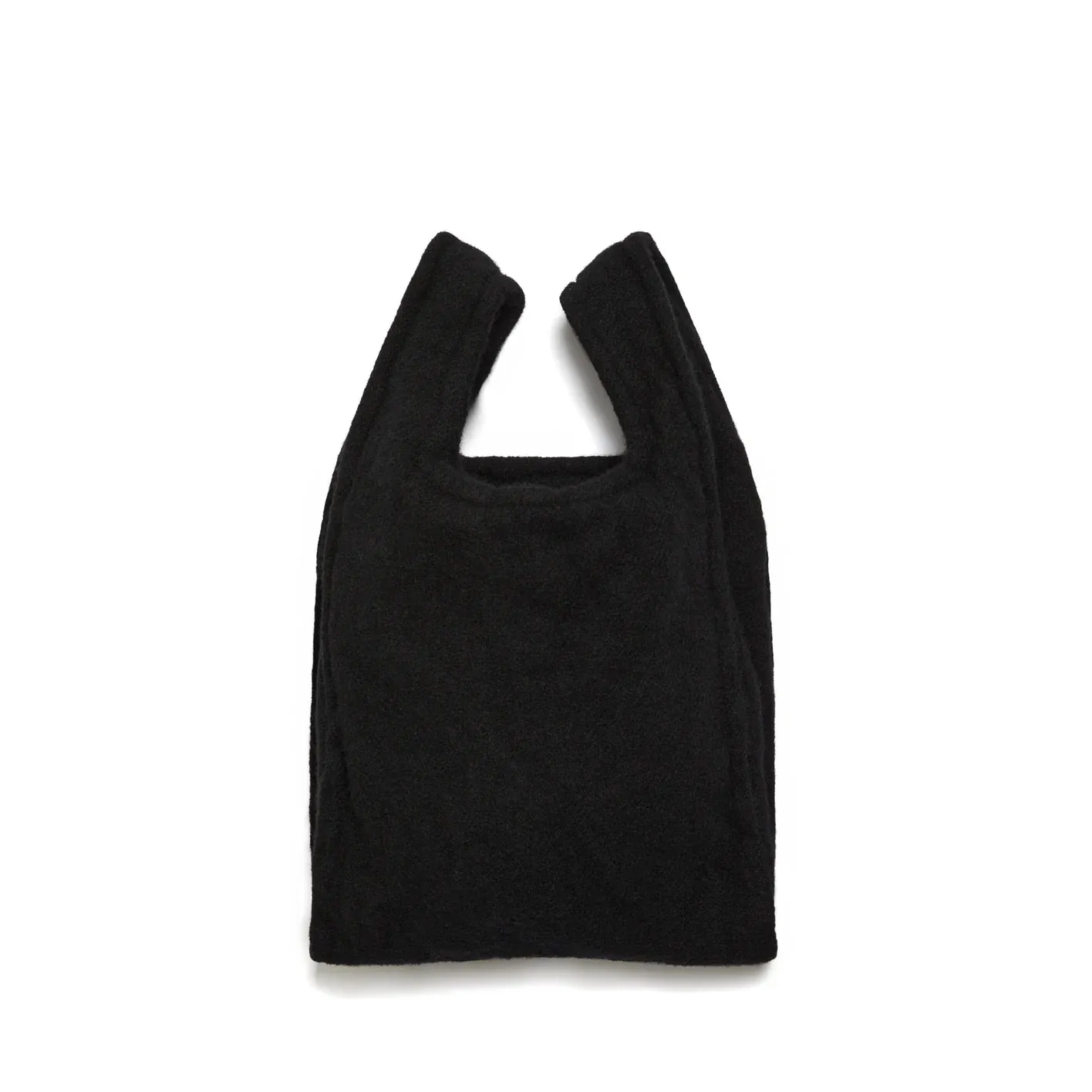 BLACK Comme des Garçons  Wool Tote Bag Black 