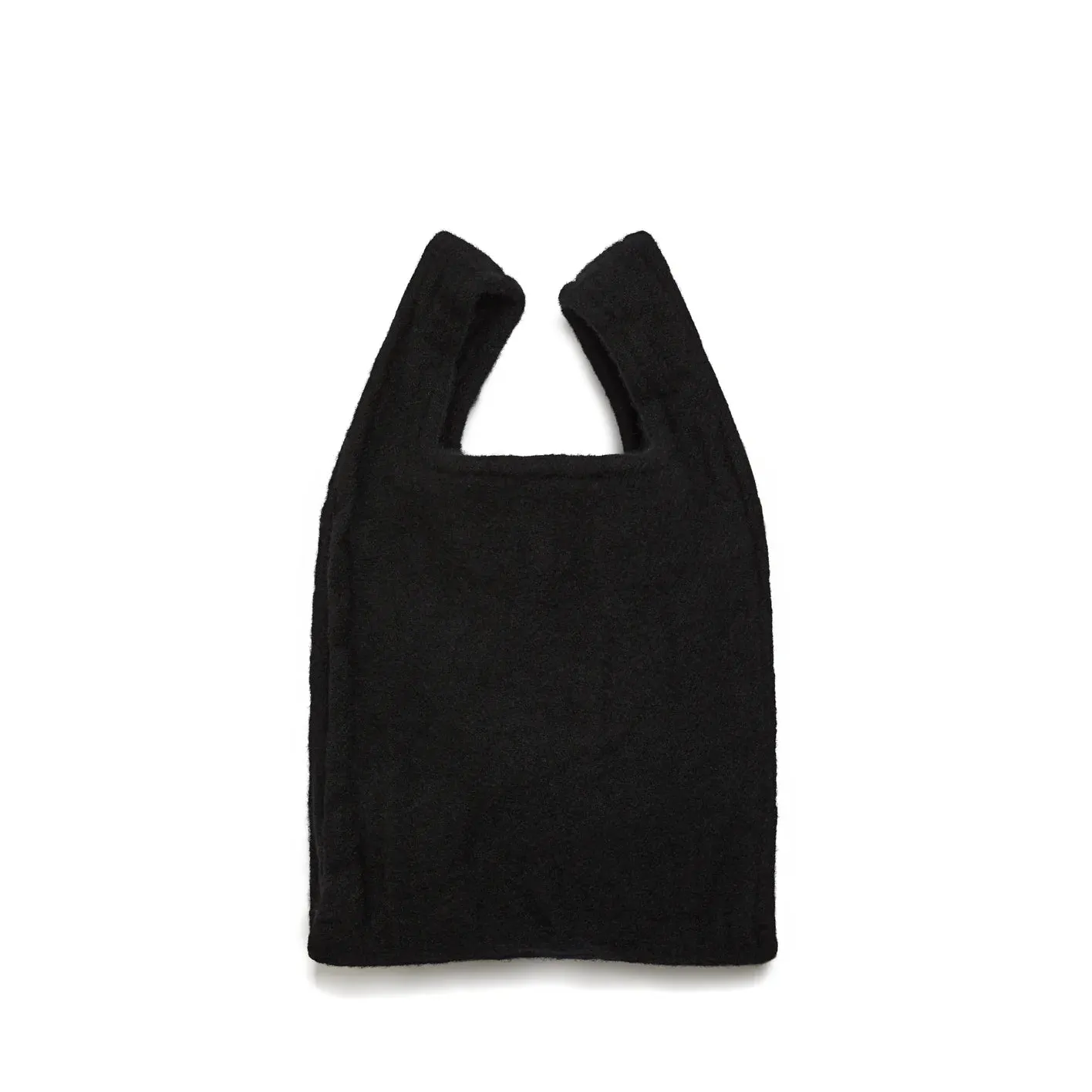 BLACK Comme des Garçons  Wool Tote Bag Black 