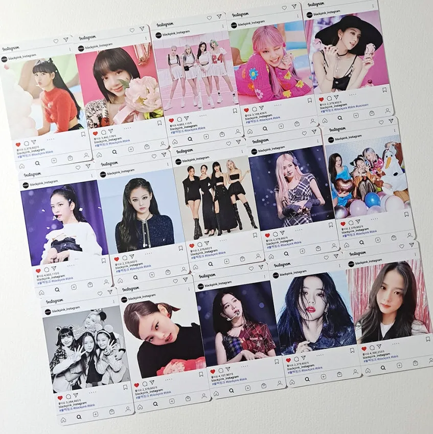 Black Pink Special Photo Card Set 60ea Kpop Idols Goods Collection Instagram Card