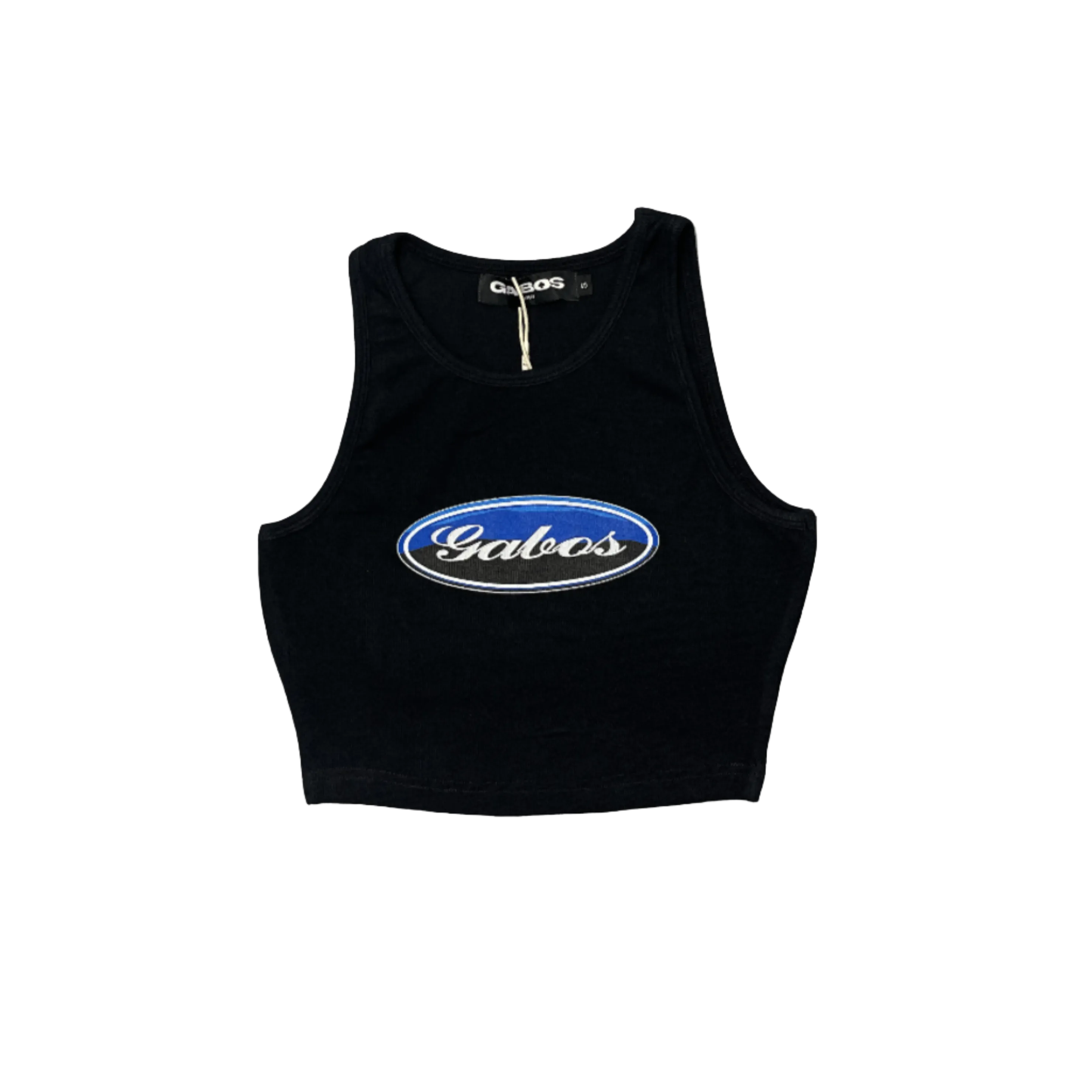 Black "Ocean" Crop Vest