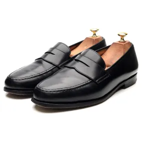 'Boston' Black Leather Loafers UK 9.5 E