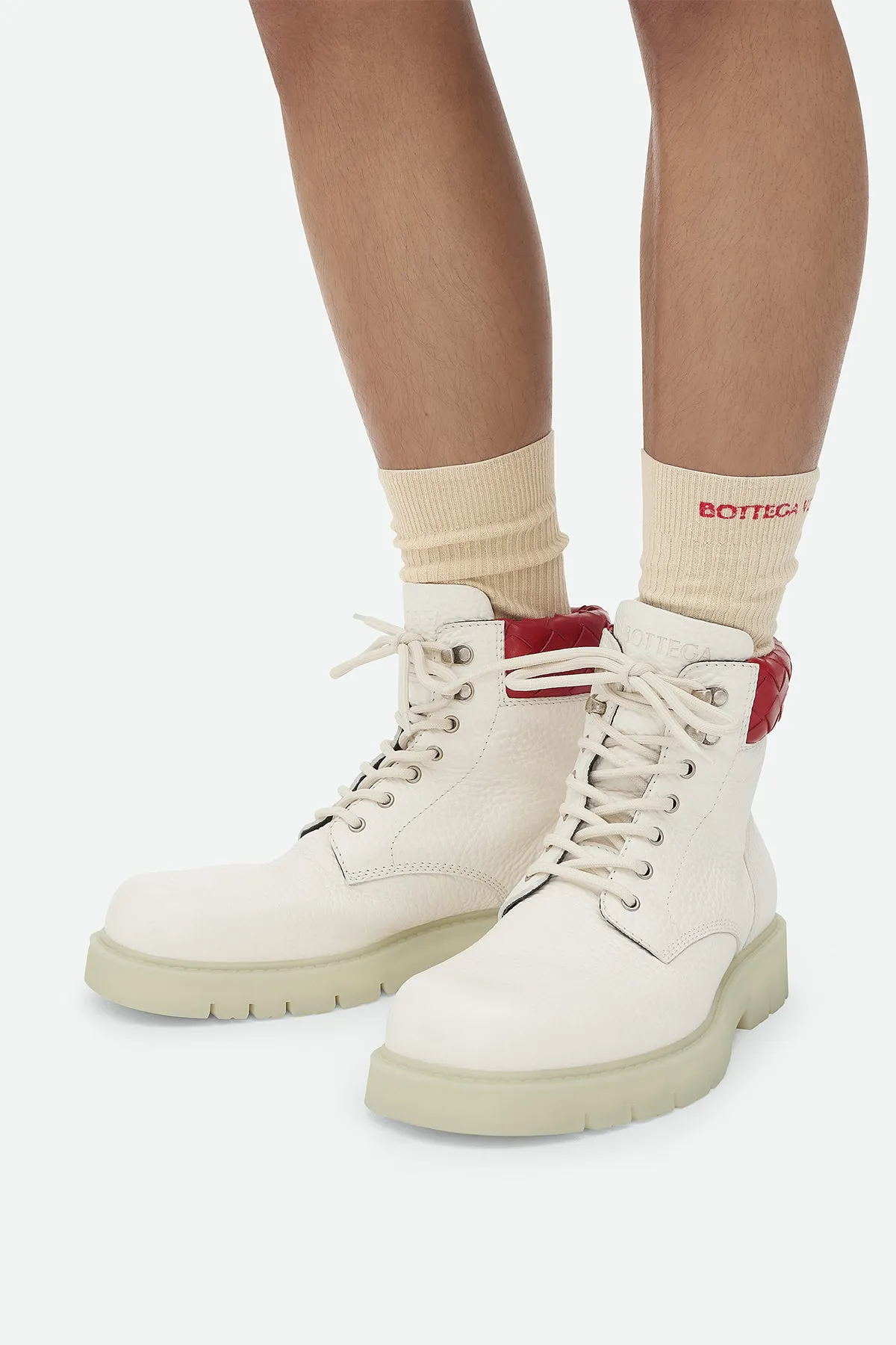 BOTTEGA VENETA | HADDOCK LACE-UP ANKLE BOOTS