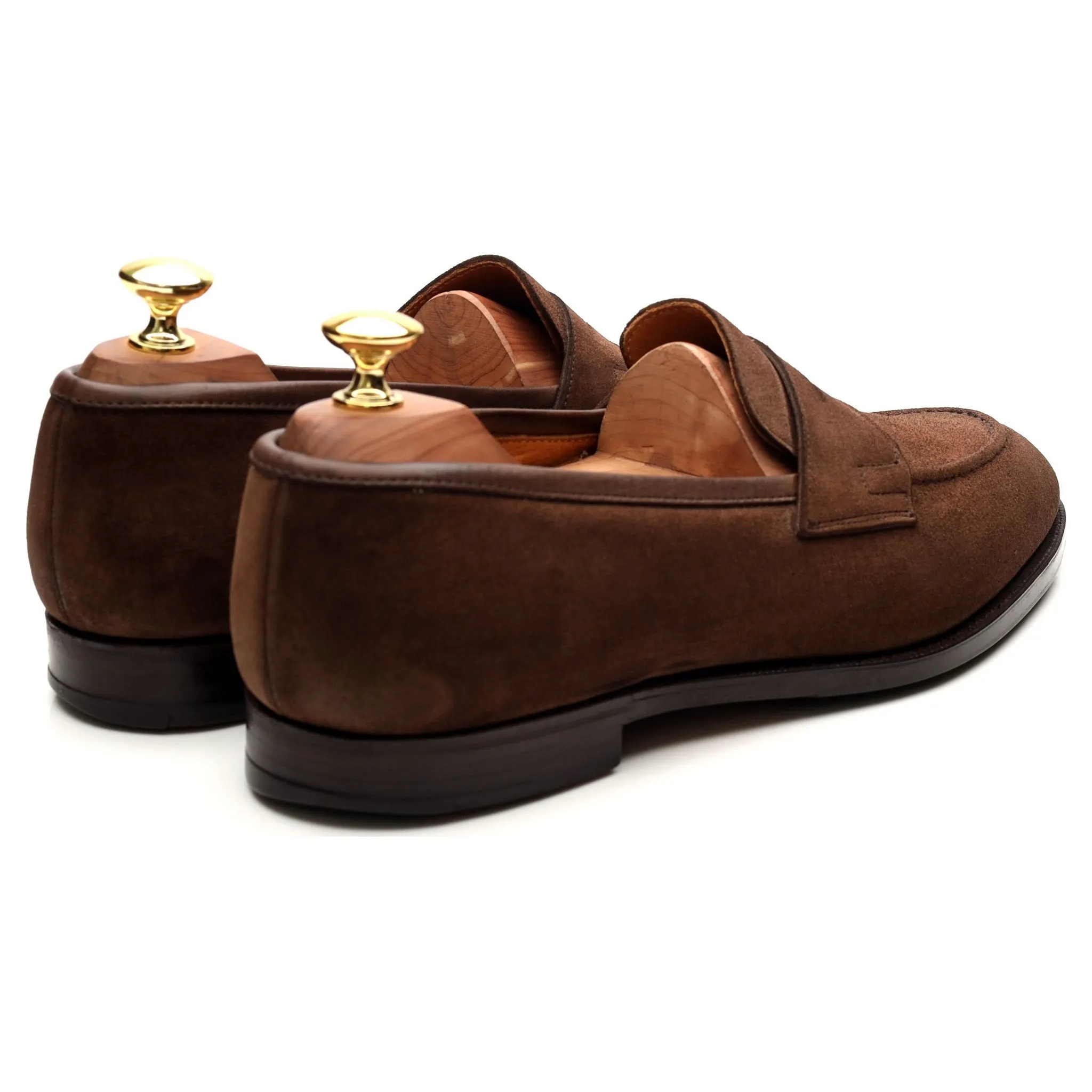 Brown Suede Loafers UK 8 E US 8.5 D