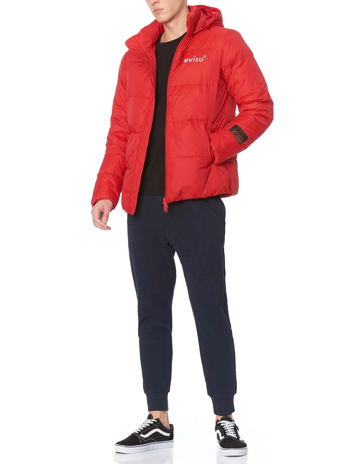 Brushstroke Daicock Printed Hooded Down Jacket