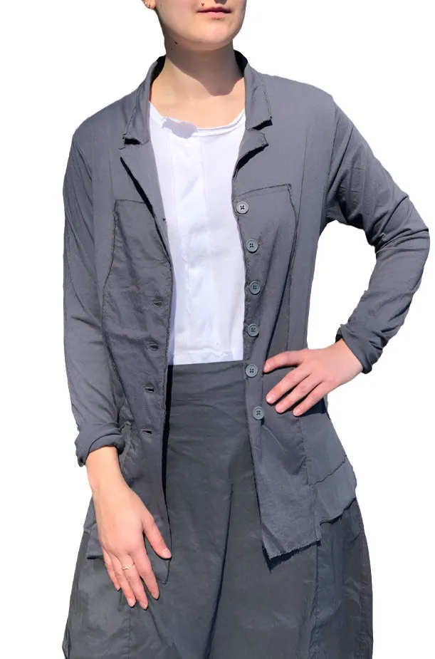 Button Up Jacket - Grey