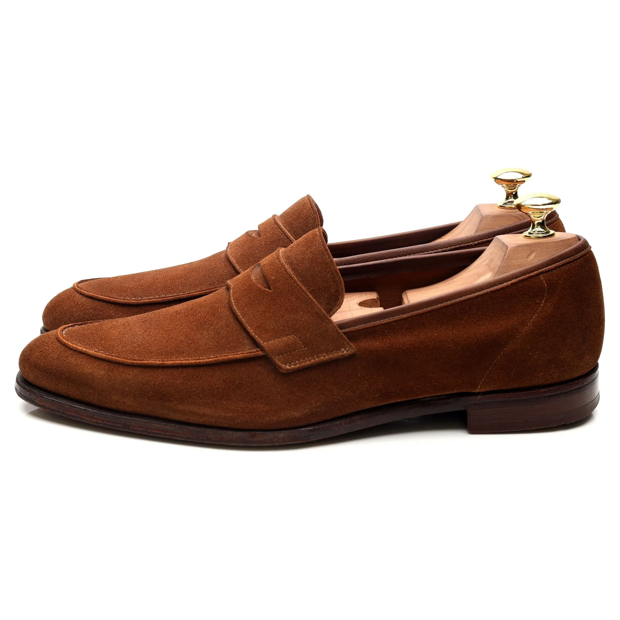 'Cadogan' Brown Suede Loafers UK 8 E