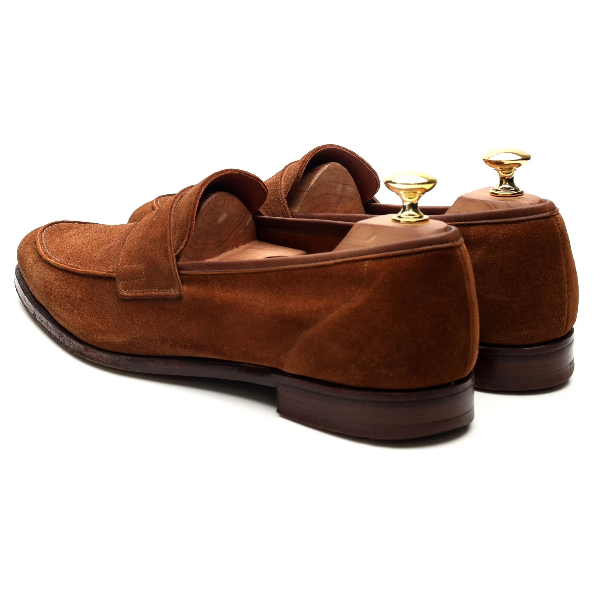 'Cadogan' Brown Suede Loafers UK 8 E