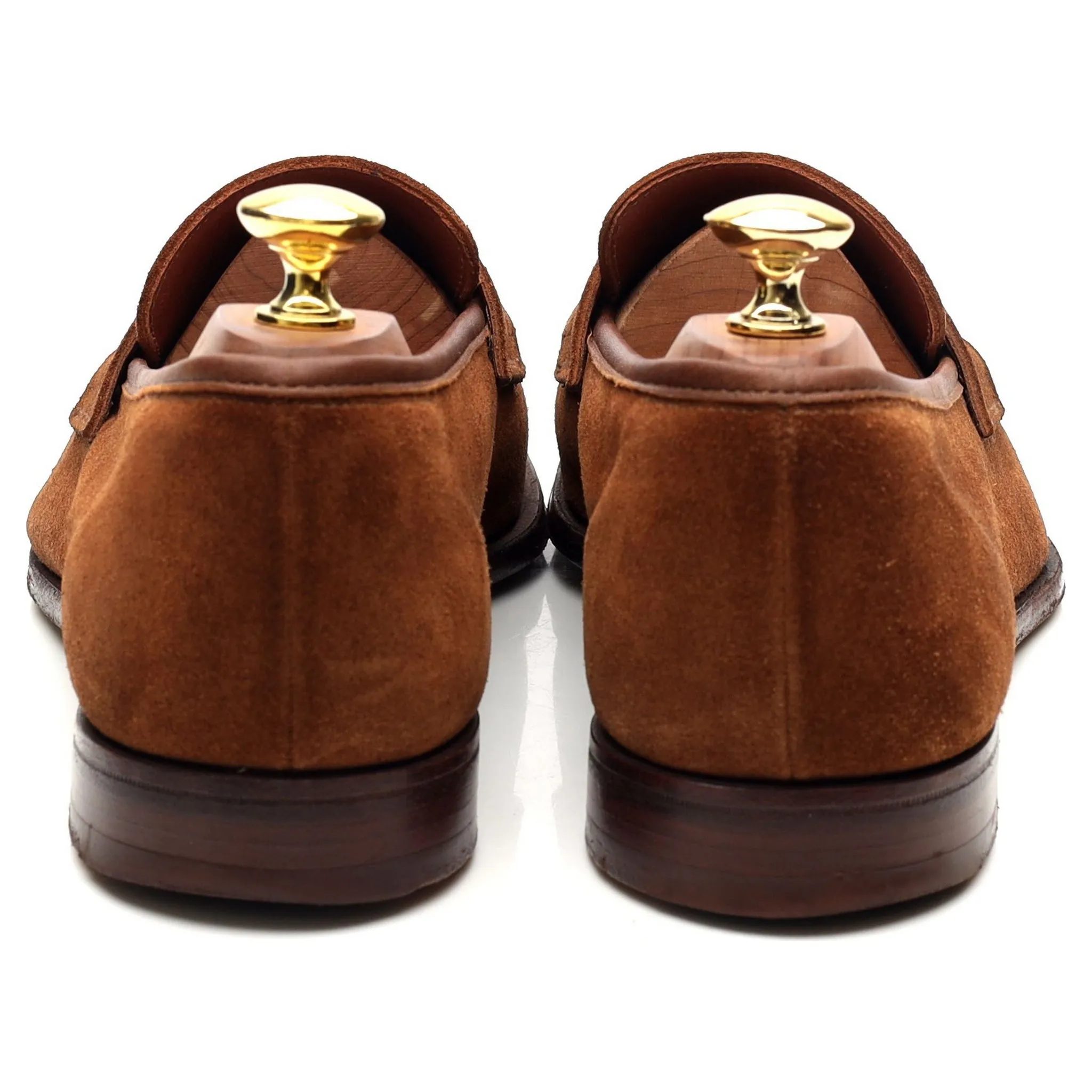 'Cadogan' Brown Suede Loafers UK 8 E