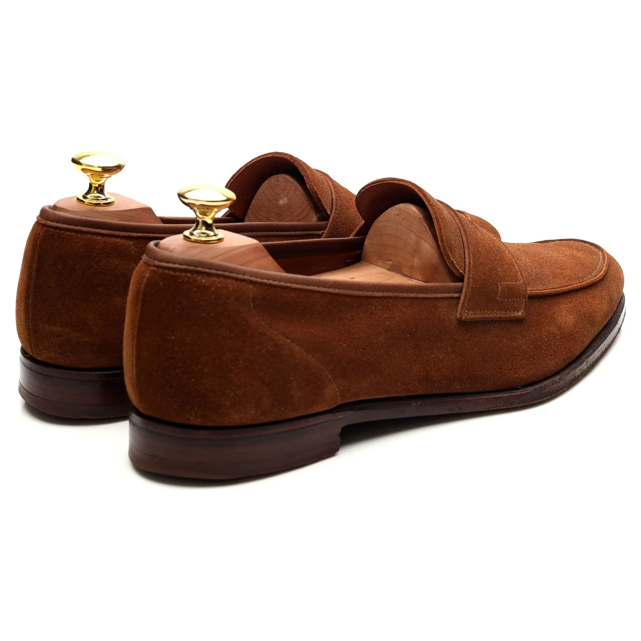 'Cadogan' Brown Suede Loafers UK 8 E