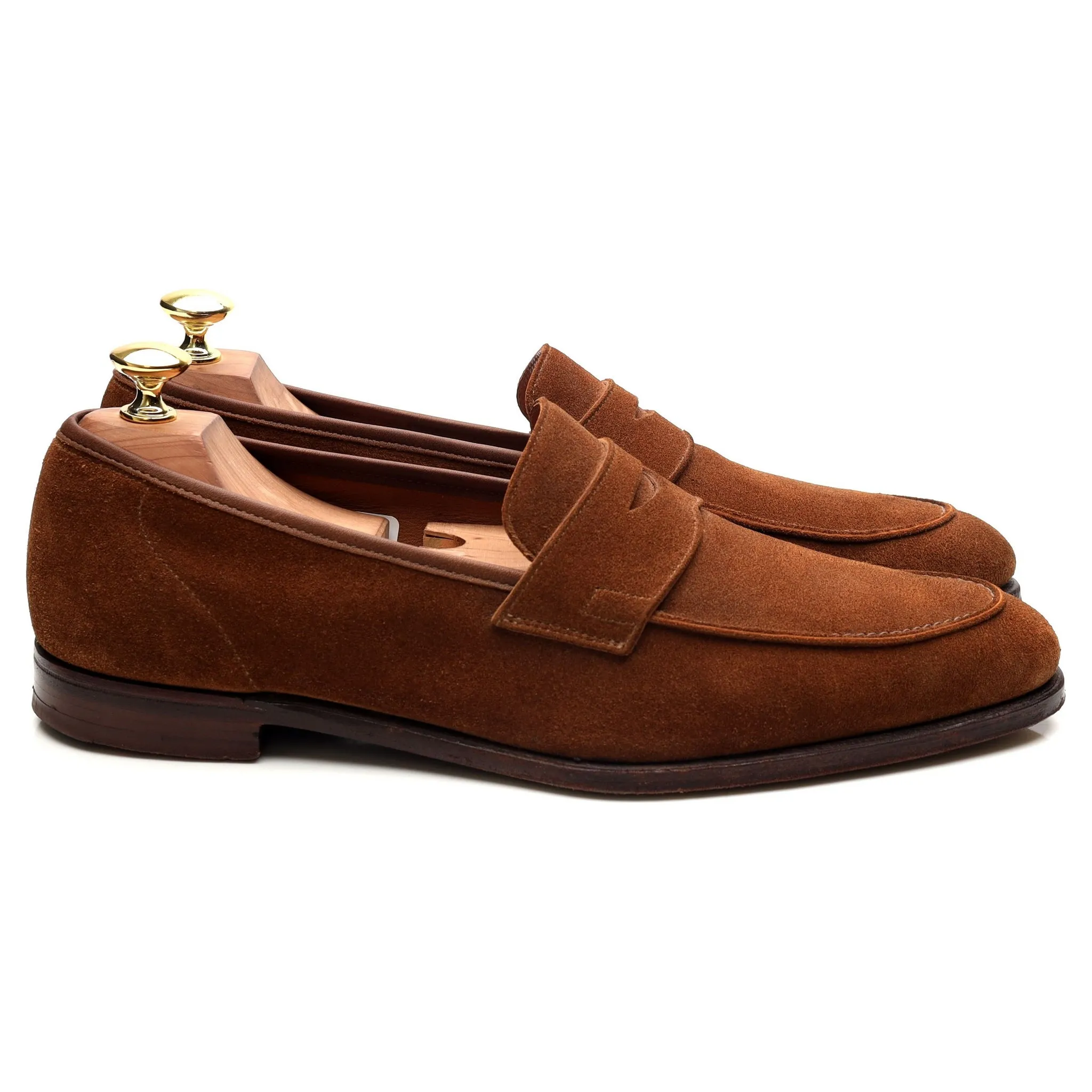 'Cadogan' Brown Suede Loafers UK 8 E