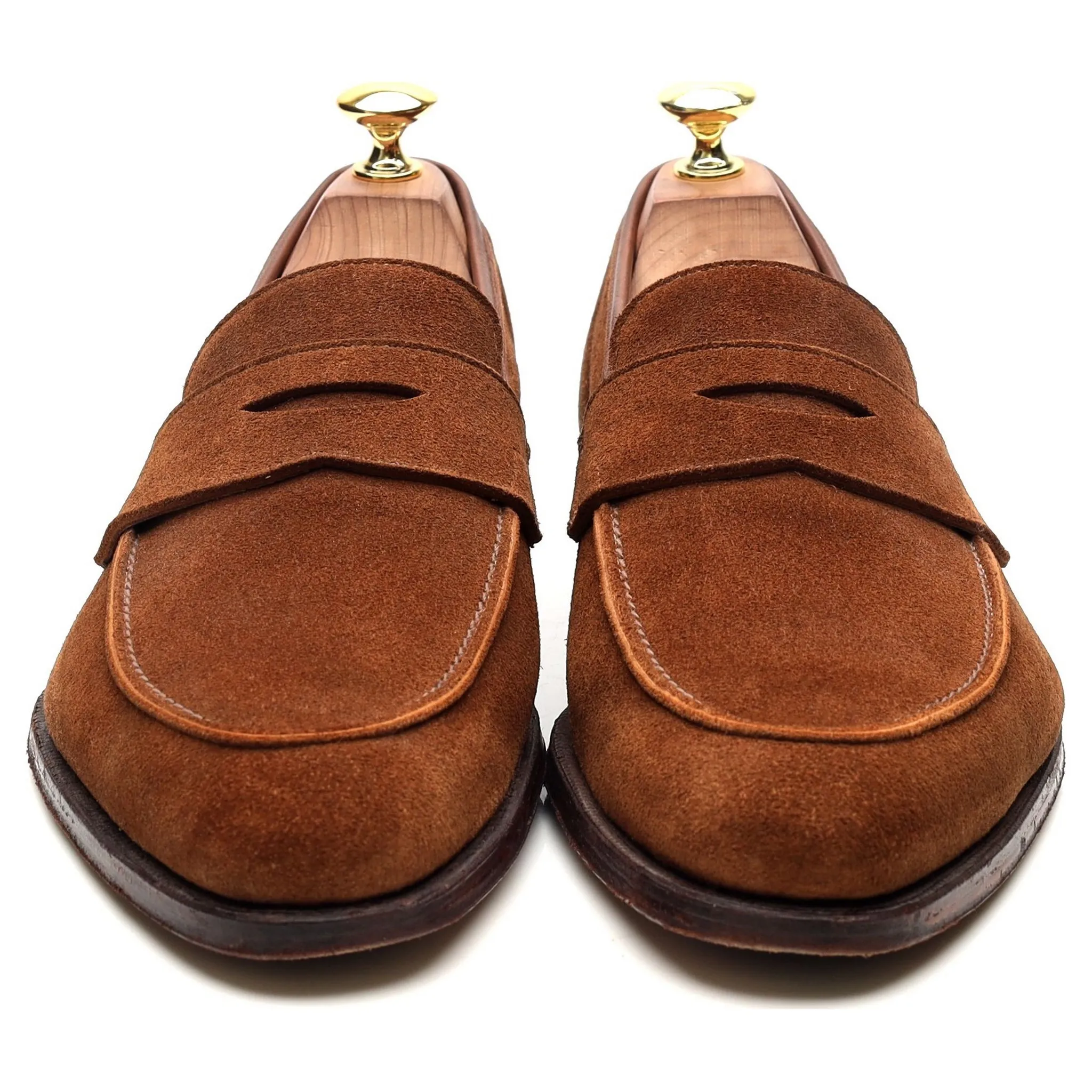 'Cadogan' Brown Suede Loafers UK 8 E