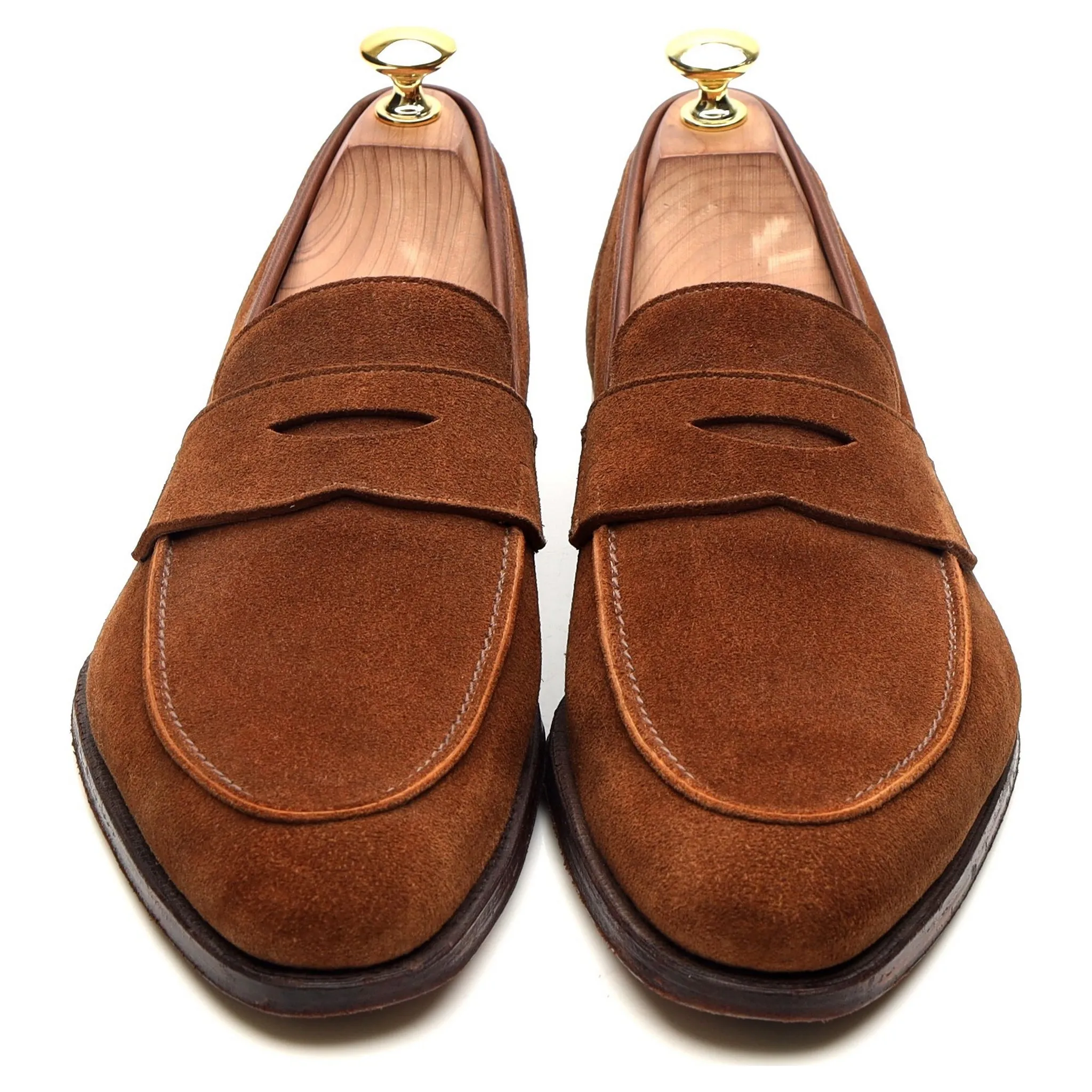 'Cadogan' Brown Suede Loafers UK 8 E