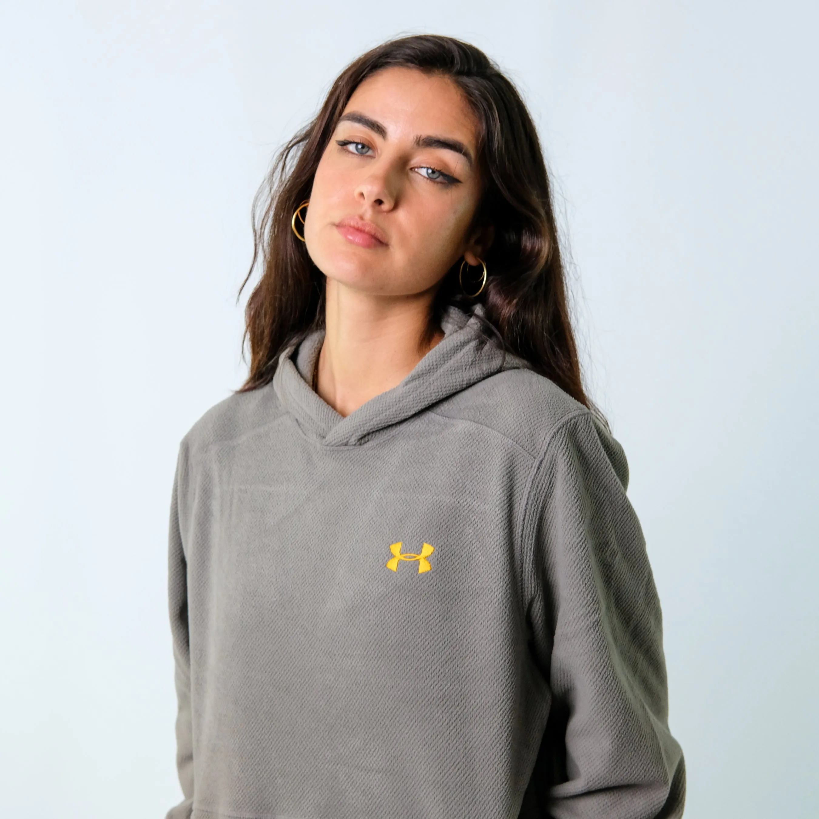 Charcoal Grey y2ks Under Armour  Hoodie (L)