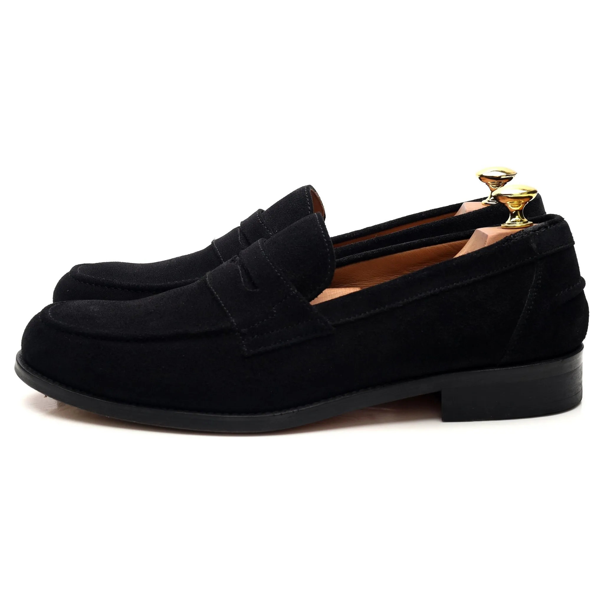 'Cherwell' Black Suede Loafers UK 9