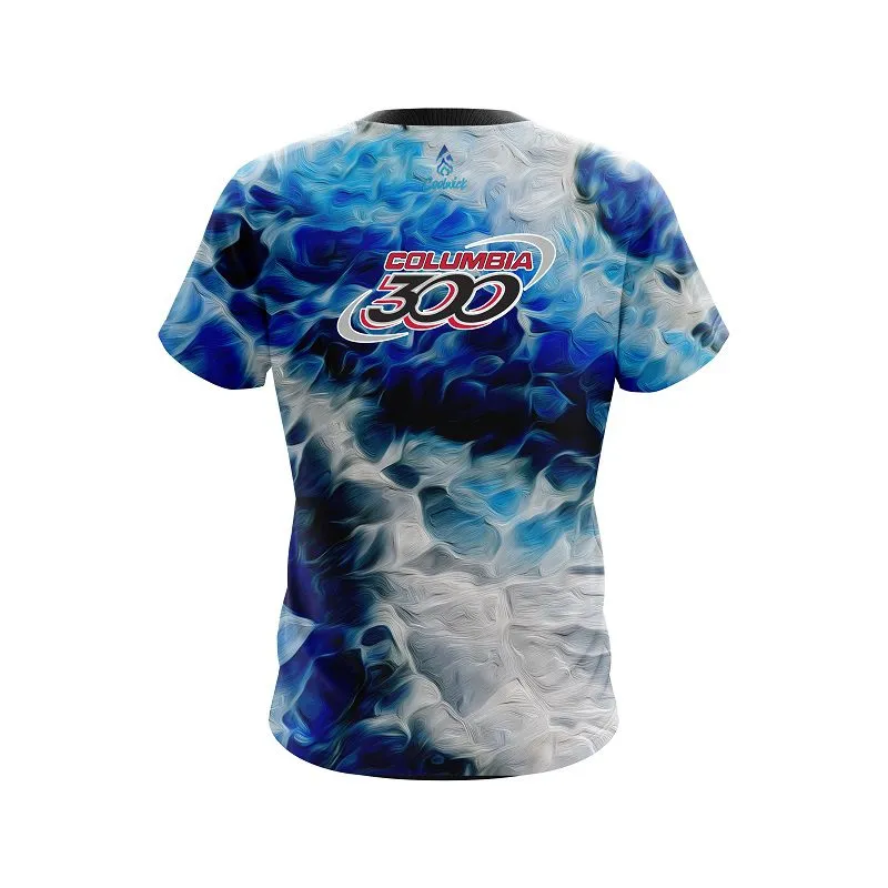 Columbia 300 Blue Marble Onyx CoolWick Bowling Jersey