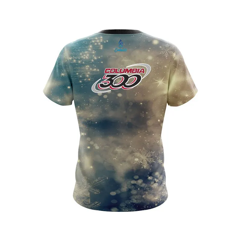 Columbia 300 Blurred Snowflakes CoolWick Bowling Jersey