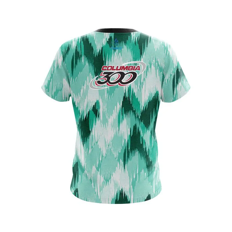 Columbia 300 Chevron Green CoolWick Bowling Jersey