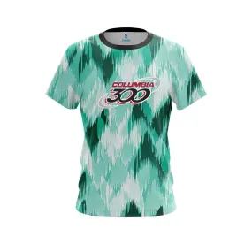 Columbia 300 Chevron Green CoolWick Bowling Jersey