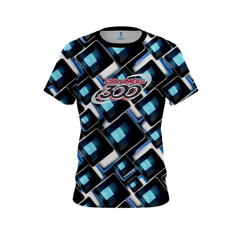 Columbia 300 Conception Blue CoolWick Bowling Jersey