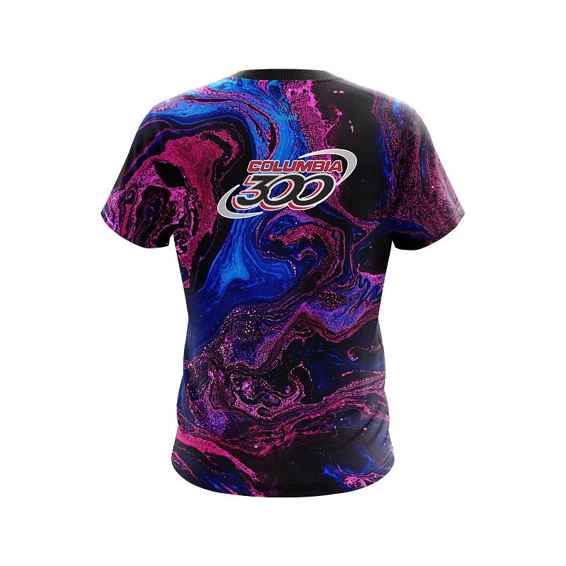 Columbia 300 Cotton Candy Marble CoolWick Bowling Jersey