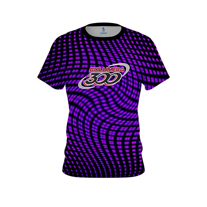 Columbia 300 Dyanamic Flux purple CoolWick Bowling Jersey