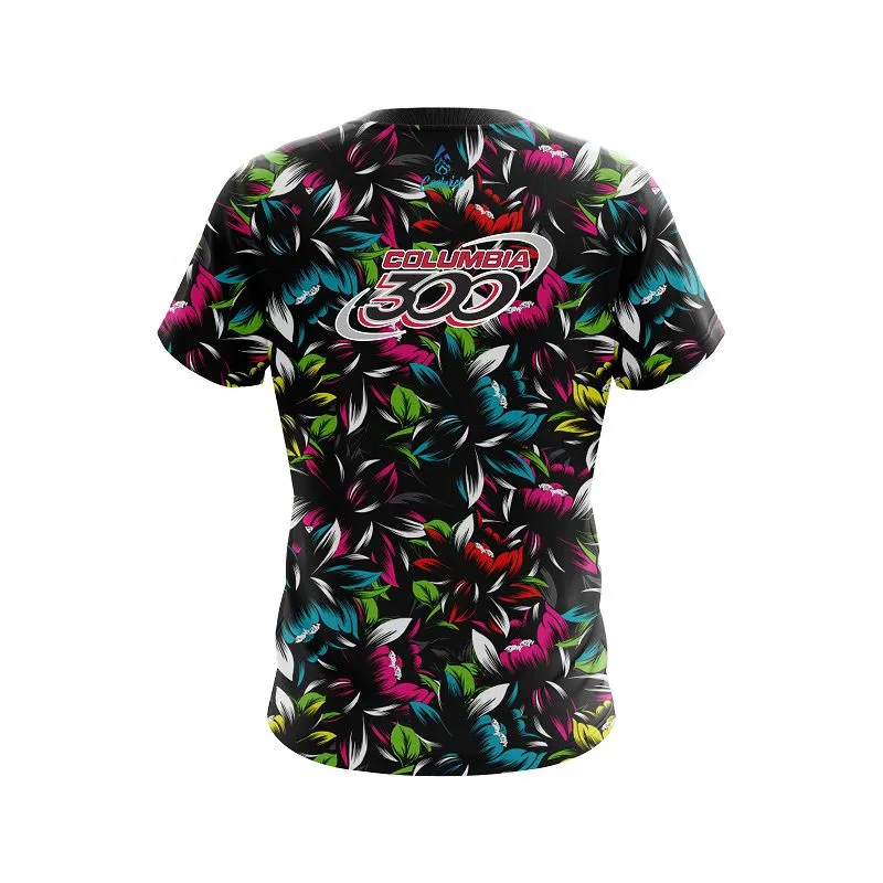 Columbia 300 Flower Bloom CoolWick Bowling Jersey