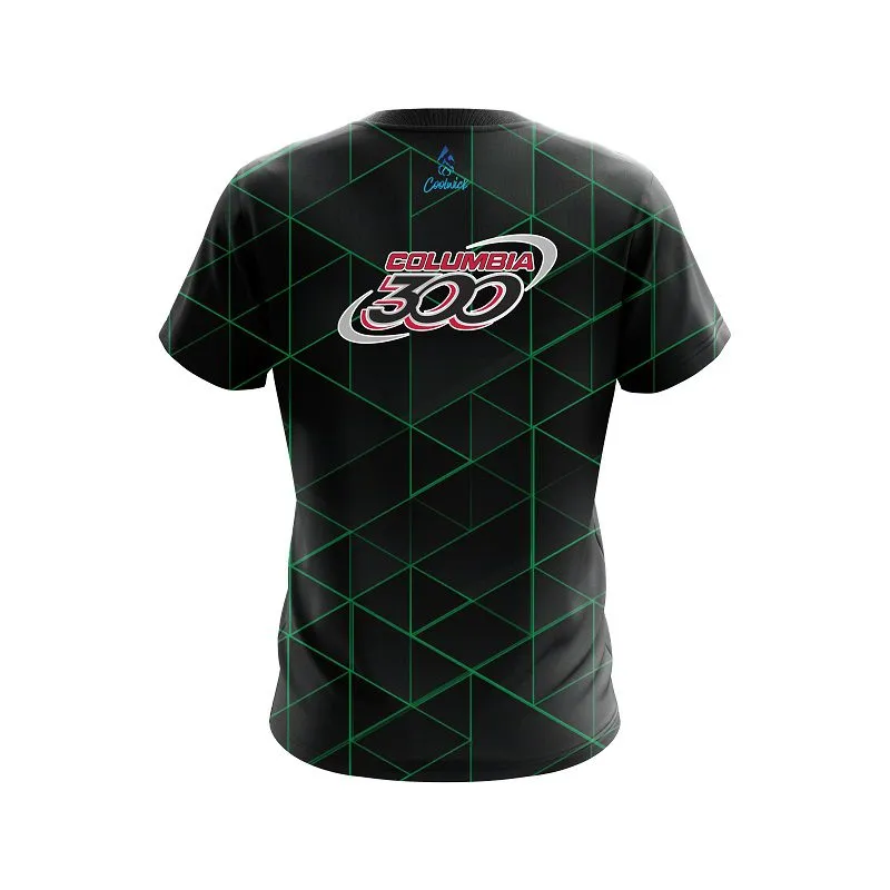 Columbia 300 Geo Green CoolWick Bowling Jersey