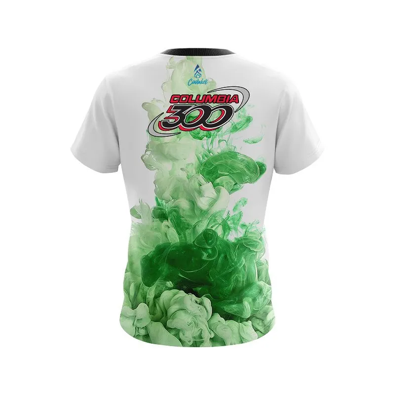 Columbia 300 Green ink Splash CoolWick Bowling Jersey